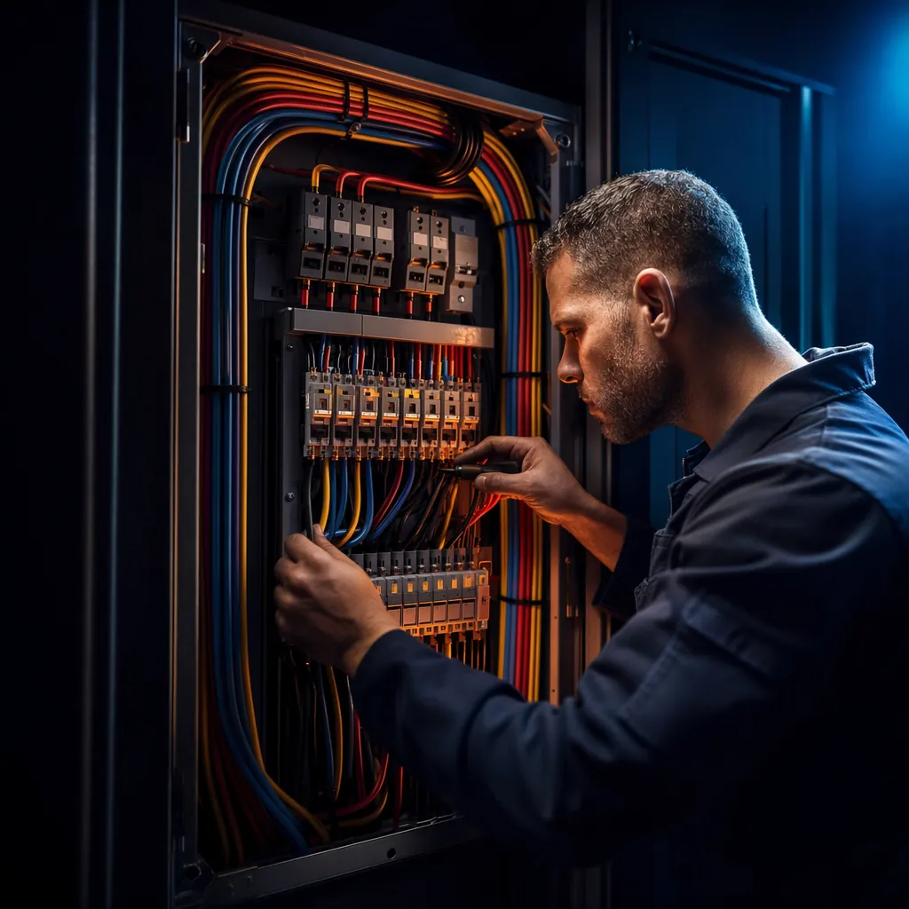 Perfectly organized electrical panel with routed wires — NEC 2023 code changes in practice